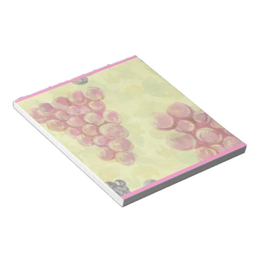 Bloc-note Grapes On Leaves Notepad (Incliné)