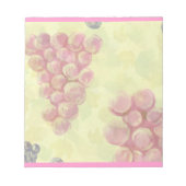 Bloc-note Grapes On Leaves Notepad (Devant)