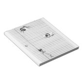 Bloc-note Graphique à bâtons Dessin d'espions et d'espions s (Incliné)