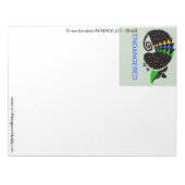 Bloc-note Graphique cool -ARMADILLO -Animaux en voie de disp (Devant)