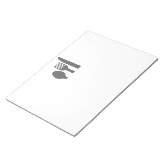 Bloc-note Graphique de fourche de couteau à cuillère (Incliné)