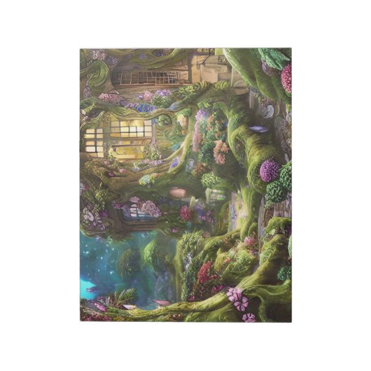 Bloc-note Graphique de la forêt de Fairyland (Tourné)