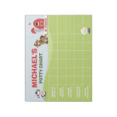 Bloc-note Graphique de propreté pour animaux de ferme Nom pe (Tourné)