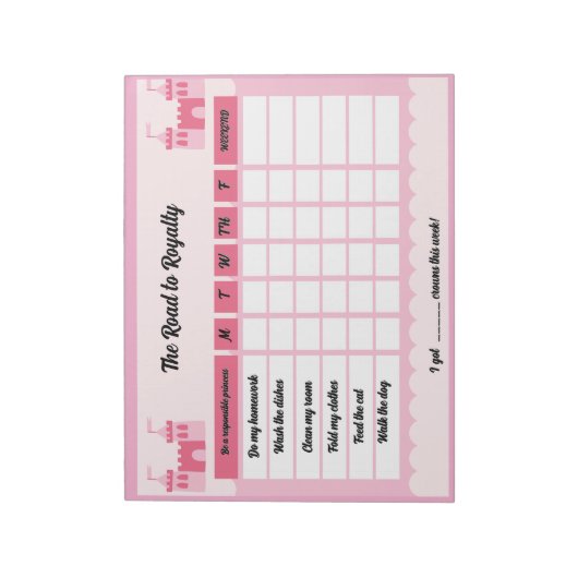 Bloc-note Graphique de récompense Graphique de récompenses d (Tourné)