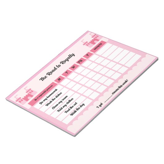 Bloc-note Graphique de récompense Graphique de récompenses d (Incliné)