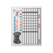 Bloc-note Graphique de récompenses Jeu vidéo Personnalisé Gr (Tourné)