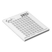 Bloc-note Graphique des objectifs immobiliers (Incliné)