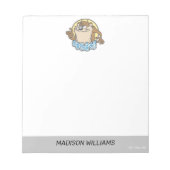 Bloc-note Graphique en cercle extensible TAZ™ (Devant)