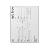 Bloc-note Graphique facial maquillage (Tourné)