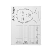 Bloc-note Graphique facial maquillage (Tourné)