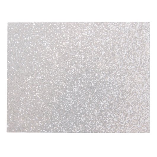Bloc-note Graphique parties scintillant en argent Faux (Devant)