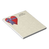 Bloc-note Graphique Patriotic Heart (Incliné)