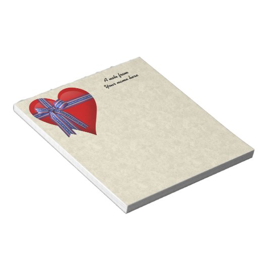 Bloc-note Graphique Patriotic Heart (Incliné)