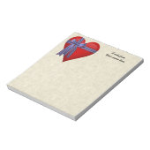 Bloc-note Graphique Patriotic Heart (Tourné)