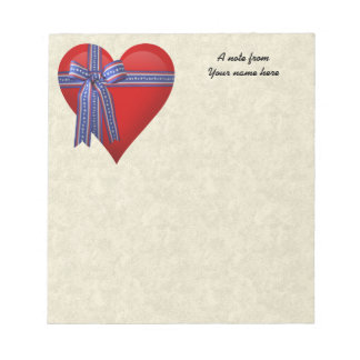 Bloc-note Graphique Patriotic Heart