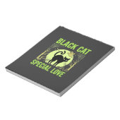 Bloc-note Graphisme d'amour spécial chat noir Halloween (Tourné)