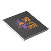 Bloc-note Graphisme Épouvantail Halloween Bad And Boo Jee (Incliné)