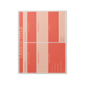Bloc-note Gras Red Peach Retro Planificateur de leçons pour (Tourné)