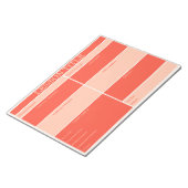 Bloc-note Gras Red Peach Retro Planificateur de leçons pour (Incliné)