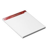 Bloc-note Gras Rouge brillant Encre d'alcool Liquide Art Abs (Incliné)