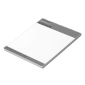 Bloc-note Gras Simple Minimal Gris De la part de (Tourné)