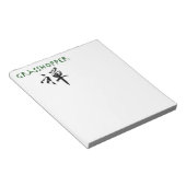 Bloc-note Grasshopper avec le symbole "Zen" (Incliné)