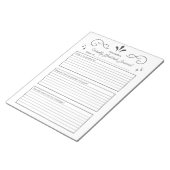 Bloc-note Gratitude, Page hebdomadaire (Incliné)