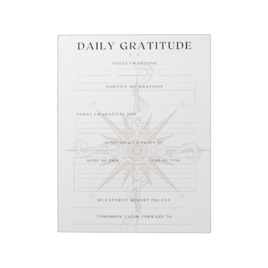 Bloc-note Gratitude quotidienne et suivi de l'humeur (Tourné)