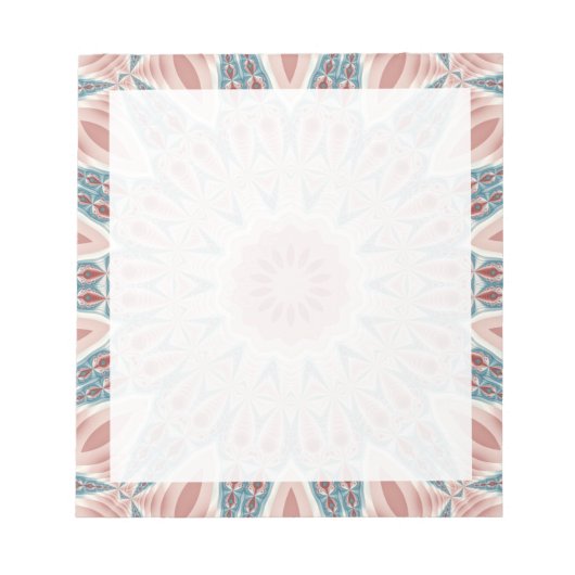 Bloc-note Grattez moderne Kaleidoscope Mandala art fractal (Devant)