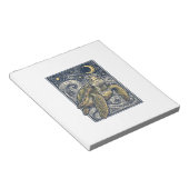 Bloc-note Gravure ancienne tortue marine nuit étoilée (Incliné)