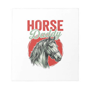 Bloc-note Gravure vintage de papa cheval