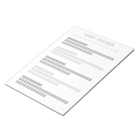 Bloc-note Gray Habit Tracker (Incliné)