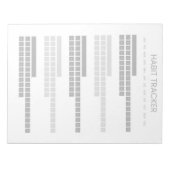 Bloc-note Gray Habit Tracker (Devant)