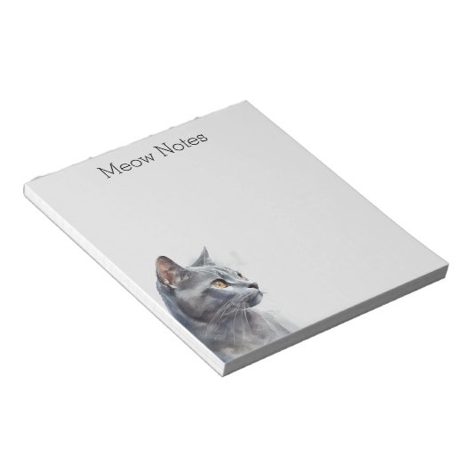 Bloc-note Gray Kitty Chat (Incliné)