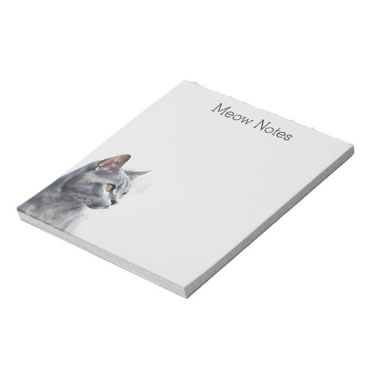 Bloc-note Gray Kitty Chat (Tourné)