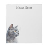 Bloc-note Gray Kitty Chat (Devant)