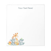 Bloc-note Gray Mint Watercolor Cute (Devant)