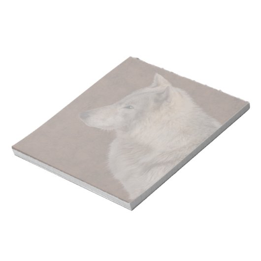 Bloc-note Gray Wolf Portrait Art de la faune (Tourné)