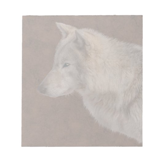 Bloc-note Gray Wolf Portrait Art de la faune (Devant)