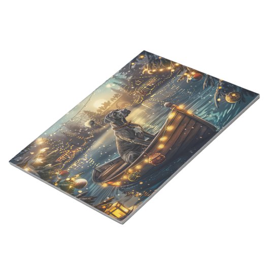 Bloc-note Great Dane Christmas Festive Voyage (Incliné)