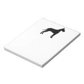 Bloc-note Great Dane Silhouette (Tourné)