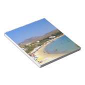 Bloc-note Grèce, île de Paros, Krios Beach vue d'en haut (Incliné)