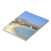 Bloc-note Grèce, île de Paros, Krios Beach vue d'en haut (Tourné)