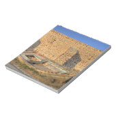 Bloc-note Grèce, Santorin, Oia. Vieux bateau de pêche à sec (Tourné)