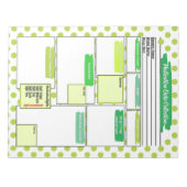 Bloc-note Green Dot Modèle de médicaments pour étudiants en  (Devant)