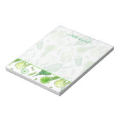 Bloc-note Green Vegetable Fennel Kale Notes de rappel (Tourné)