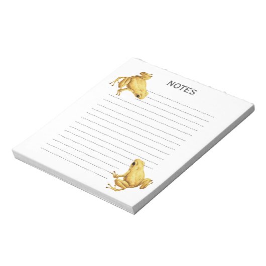 Bloc-note grenouille à fléchettes (Tourné)
