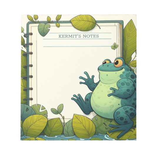 Bloc-note Grenouille adorable (Devant)
