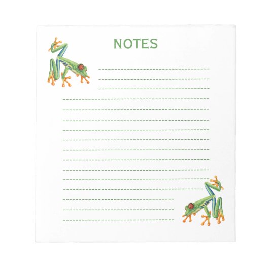 Bloc-note Grenouille arboricole (Devant)