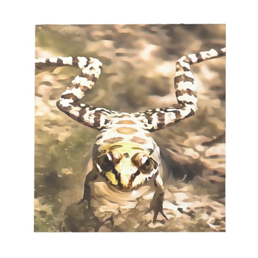 Bloc-note Grenouille De Baignade Immergée Dans La Rivière Cl (Devant)